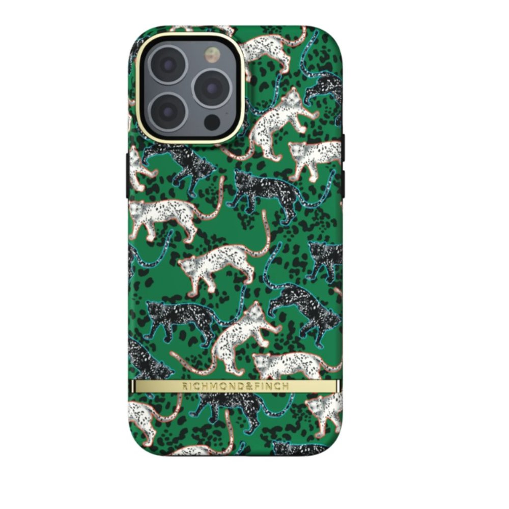 Richmond & Finch Phone Case- Green Leopard